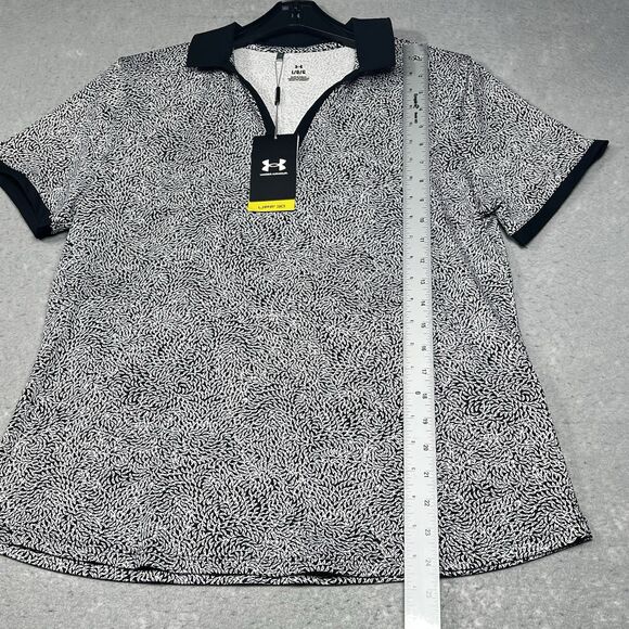 Under Armour Golf Polo Shirt Womens Large Short Sleeve New Eagle Swoop Playoff - Picture 6 of 13